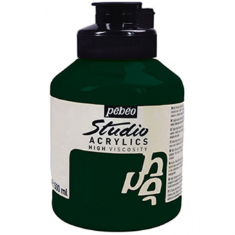 Краска акриловая Pebeo Studio Acrylics, 500 мл, цвет зеленый хукера