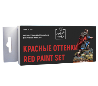 Набор красок Pacific88 Art color red paint set