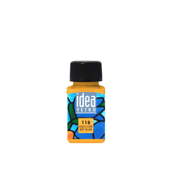 Краска лаковая по стеклу Maimeri Idea Vetro Желтый темный, 60 мл