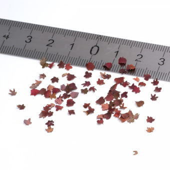 MiniWarPaint Листья осенние красные в ассортименте, 0,4 г (около 550 шт.)