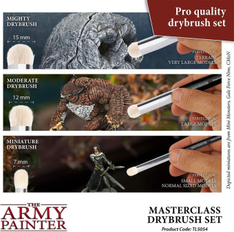 Набор кистей Army Painter – Masterclass Drybrush Set