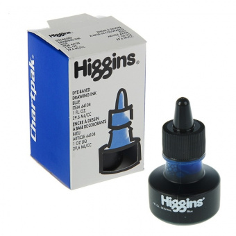 Чернила Higgins Blue «Dye-Based» 29,6 мл, синие, неводостойкие