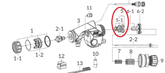 Воздушный клапан в сборе для Iwata WIDER2A