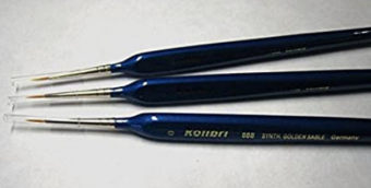 Harder&Steenbeck HS-170011 Набор кистей «888», синтетика, размер 3/0, 3 шт.