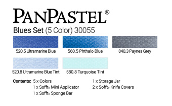 Набор PanPastel Blues – Синие пастели (5 цветов)