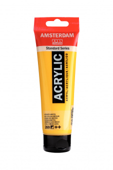 Краска акриловая Amsterdam туба 120 мл №269 Azo yellow medium