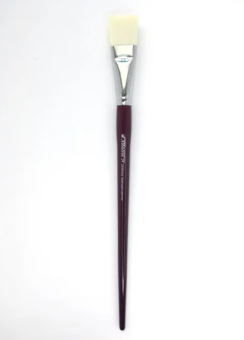 Кисть Альбатрос синтетика (имитация щетины), плоская №24, длинная ручка