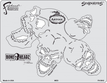 Трафарет Artool Черепа (FH BH 2)