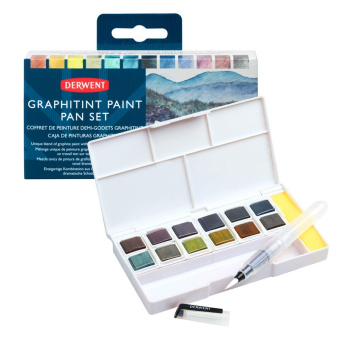 Derwent Набор акварельных блоков Graphitint 12 шт. в пластиковой упаковке