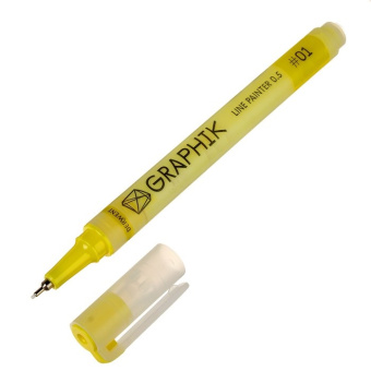 Derwent Ручка капиллярная Graphik Line Painter №01 лимонный