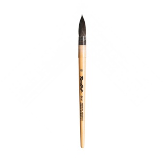 Кисть Roubloff серии QA10 №12, белка микс, круглая, короткая ручка