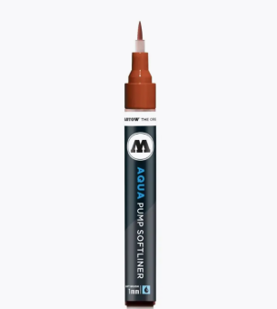 Маркер Molotow GRAF-X Aqua Pump Softliner 1 мм brown 019 (коричневый)