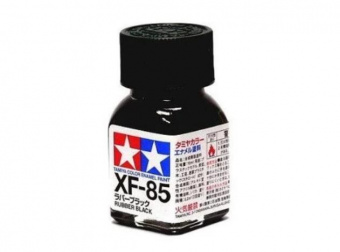 XF-85 Краска Tamiya Черная резина матовая (Rubber Black Matt), эмаль 10 мл