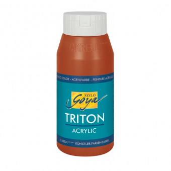 Краска акриловая Solo Goya Triton 750 мл, коричневый темный оксид