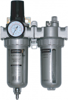 Кратон Фильтр воздушный с регулятором давления манометром и лубрикатором