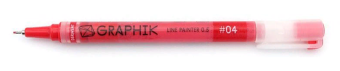 Derwent Ручка капиллярная Graphik Line Painter №04 ярко-красный new