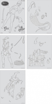 Трафарет Artool PIRATE GIRLIES (FH PG 1)