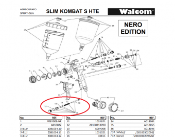 Walcom 40811 Регулятор ширины факела SLIM S