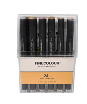 Набор Finecolour mini Brush 24 цвета Skin Set