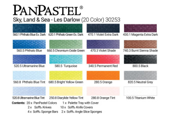 Набор PanPastel Sky, Land & Sea Painting – Les Darlow Kit (20 цветов)
