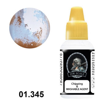 Jim Scale 01.354 Жидкость для чиппинга (создание трещин, сколов) Chipping & WASHABLE AGENT