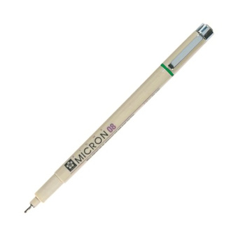 Ручка капиллярная Sakura Pigma Micron 0,5 мм #29 зеленый