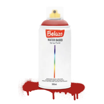Краска аэрозольная Belazo WaterBased Red Flag, 300 мл