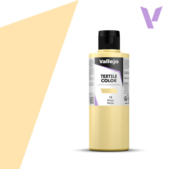 Краска Vallejo 41015 для ткани, цвет бежевый (Beige), 200 мл