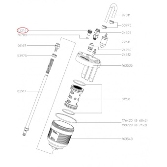 SATA 63214 Резьбовая пробка увлажнителя воздуха