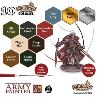 Набор красок Army Painter –  Zombicide Black Plague Paint Set