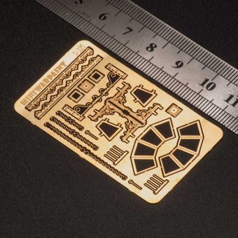 MiniWarPaint Столб фонарный "чугунный" 1-2 фонаря, размер XS