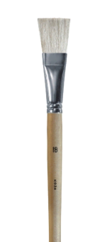 Кисть Альбатрос серии "Школьник", из волоса козы, плоская, №18