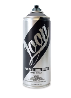 Аэрозольная краска LOOP LP-391 TRANSPARENT BLACK/ транспарентный черный, 400 мл