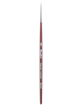 Кисть Roubloff серии 301T Master №4/0, круглая, колонок, короткая ручка