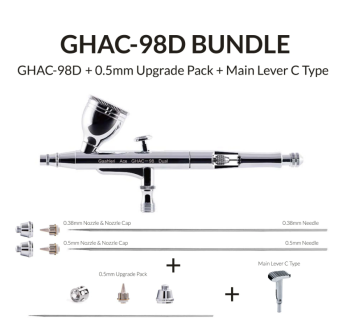 Аэрограф Gaahleri GHAC-98D 0.5 mm c узлом главного рычага типа C