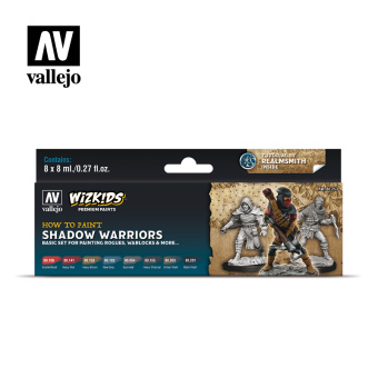 80253 Набор красок Vallejo Shadow Warriors (8 цв.)