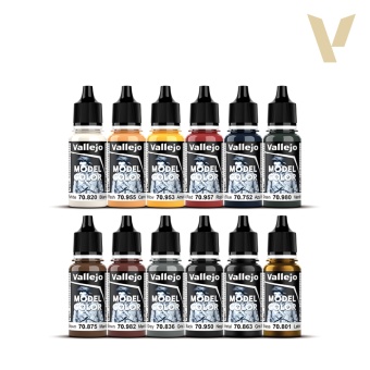 70266 Набор красок Vallejo Model Color Starter Set (12 цв.)