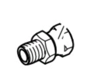 Graco 190451 Переходник с шарнирной гайкой (адаптер) 1/2 NPT(M) x 1/2 NPS(F)