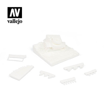 Vallejo SC008 Kubelwagen Base, Front (Передняя часть автомобиля Kubelwagen 1/35, неокрашенная)