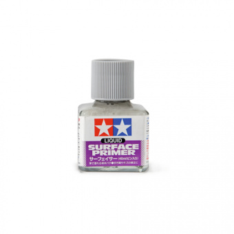 Tamiya Грунтовка жидкая (серая) для пластика, металла, дерева, 40 мл