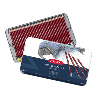 Derwent Набор пастельных карандашей Pastel 36 шт. в металлическом пенале
