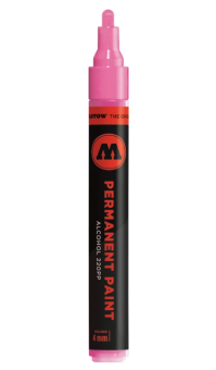 Маркер Molotow Permanent Paint 220PP 4 мм fuchsia pink (фуксия розовая)
