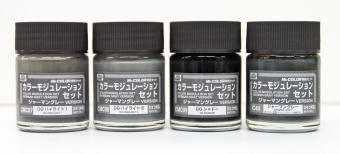 Mr. Hobby набор красок CS583 Color Modulation Set German Gray (4 x 18 мл)
