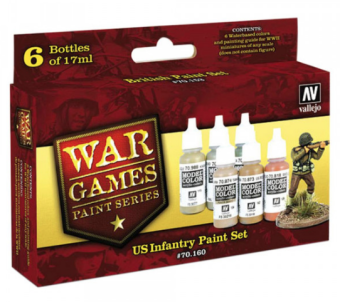 70160 Набор красок Vallejo US Infantry (6 цветов)