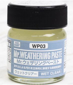 Mr. Hobby Краска 40 мл Mr. Weathering COLOR WP03 WET CLEAR