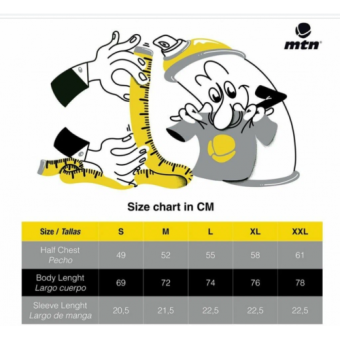 MTN Футболка белая на ножках XXL (100% хлопок, 180 г/м2)