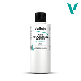 Vallejo Matt Polyurethane Varnish Матовый полиуретановый лак, 200 мл