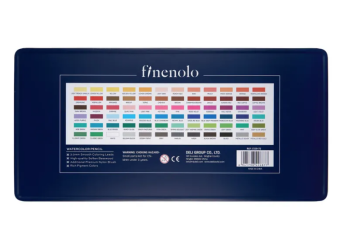 Finenolo Набор акварельных карандашей 72 цвета в металлическом пенале