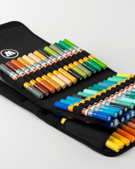 Набор маркеров Molotow ONE4ALL Complete Set TWIN Colors 1-4 мм (74 шт.)