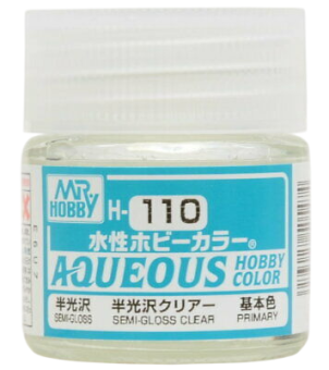 Mr. Hobby Краска 10 мл H110 SEMI-GLOSS CLEAR